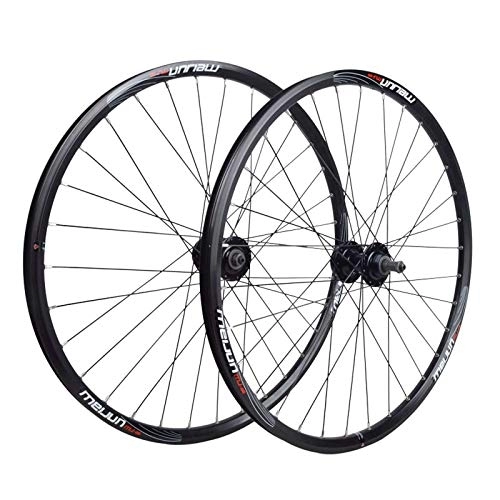 Mountain Bike Wheel : Bicycle Wheelset 20 26 Inch Bicycle Wheelset MTB Mountain Bike Wheel Set Disc Brake Double Layer Alloy Front Rear Rim 7 8 9 10 11 Cassette (Size : 26inch)