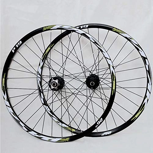 Mountain Bike Wheel : Bicycle Wheelset 26 27.5 29 Inch Bike Wheelset, Ultralight MTB Mountain Bicycle Wheels, Double Layer Alloy Rim Quick Release 7 8 9 10 11 Speed Disc Brake