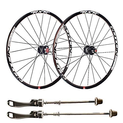 Mountain Bike Wheel : Bicycle Wheelset, 27.5 inch Bike Rim Double Wall Aluminum Alloy Disc Mountain Bike Quick Release Rim Disc Brake 24 Perforated Disc 7 8 9 10 11 Speed