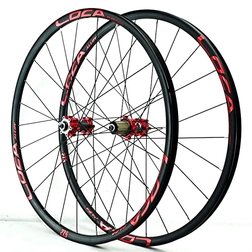 Mountain Bike Wheel : Bicycle Wheelset Bike Wheelset 26'' 27.5'' 29'' 700C, Mountain Front Rear Wheels Bicycle Wheelset Quick Release Disc Brake Double Layer 4 Pelin Six Claws 8 9 10 11 12 Speed (Size : 27.5inch)