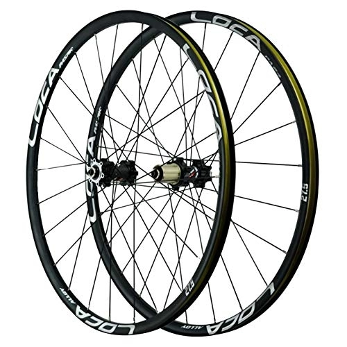 Mountain Bike Wheel : Bicycle Wheelset Cycling Wheels 26inch, Aluminum Alloy Ultralight Rim Mountain Bike Cycling Hub Quick Release Wheel Cycling Wheels (Color : Black, Size : 26in)