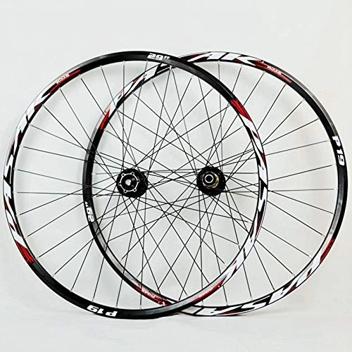 Mountain Bike Wheel : Bicycle Wheelset MTB Bike Wheelset 26 27.5 29 Mountain Bicycle Wheel Double Layer Alloy Rim Quick Release / Thru Axle Dual Purpose 7-11 Speed Hub Disc Brake