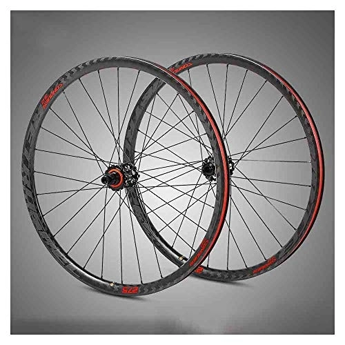 Mountain Bike Wheel : Bicycle Wheelset Ultralight Carbon Fiber Mountain Bike Wheels for 29 / 27.5 Inches, Fast Release Disc Brake Hybrid 28H Suitable for SRAM 11 12 Speed XD Cassette Housing, 27.5in