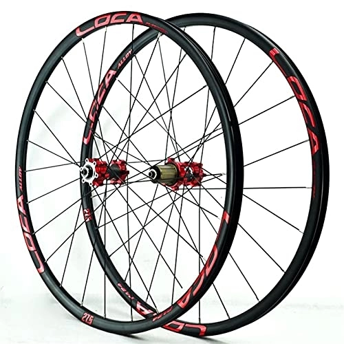 Mountain Bike Wheel : Bicycle Wheelset Wheelset Bike Mtb 26" / 27.5" / 29" Mountain Cycling Wheels Aluminum Alloy Disc Brake Fit For 8-12 Speed Freewheels Quick Release Axles Bicycle Accessory ( Color : C , Size : 27.5inch )
