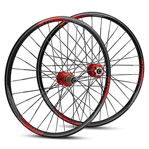 Mountain Bike Wheel : Bike Wheels 26 27.5 29Inch Mountain Bike Wheelset MTB Bicycle Cycling Wheels Disc Brake Cassette Quick Release Hub Aluminum Alloy Rim 32H