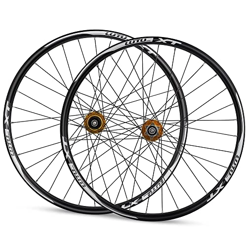 Mountain Bike Wheel : Bike Wheels 26 Inch MTB Bike Wheelset Aluminum Alloy Disc Brake Quick Release Mountain Cycling Wheels for 7 / 8 / 9 / 10 / 11 Speed Double Layer Alloy Rim Sealed Bearing