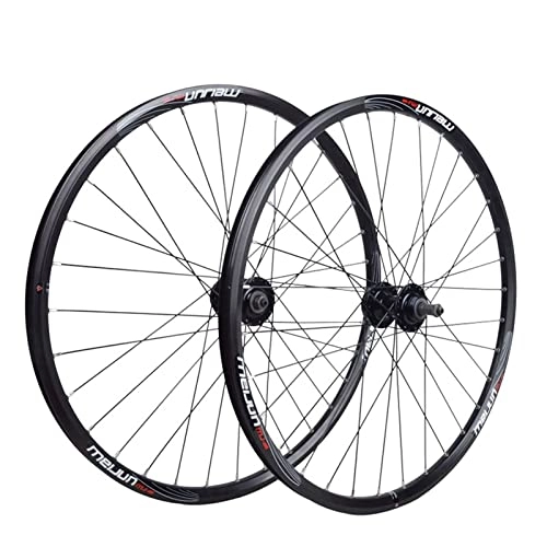 Mountain Bike Wheel : Bike Wheels Mountain Bike Wheelset 20" / 26" Aluminum Alloy Rim 32 Holes Disc / V Brake MTB Front Rear Wheels for 6 / 7 / 8 / 9 Speed Quick Release