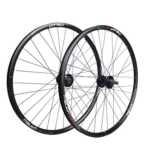 Mountain Bike Wheel : Bike Wheels Mountain Bike Wheelset 20 / 26 Inch Aluminum Alloy Rim 32 Holes Disc Brake MTB Front Rear Wheels for 6 / 7 / 8 / 9 Speed Quick Release