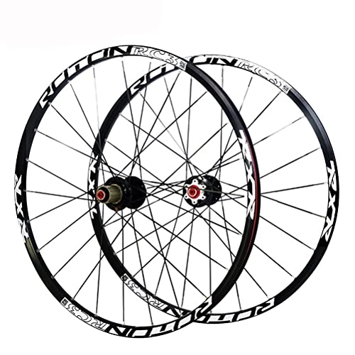 Mountain Bike Wheel : Bike Wheels Mountain Bike Wheelset 26" / 27.5" / 29" Aluminum Alloy Rim 24 Holes Carbon Hub Bicycle Wheels Quick Release Fit 9 / 10 / 11 Speed Cassette Disc Brake