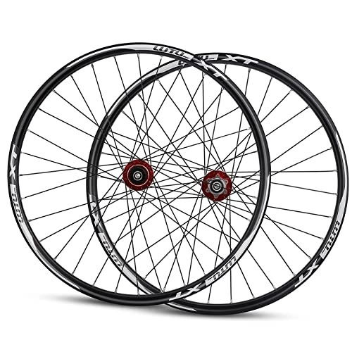 Mountain Bike Wheel : Bike Wheels Mountain Bike Wheelset 29 Inch, Aluminum Alloy Rim 32H Disc Brake MTB Bicycle Wheelset, Quick Release Front Rear Wheels Fit 7-11 Speed Cassette Hub