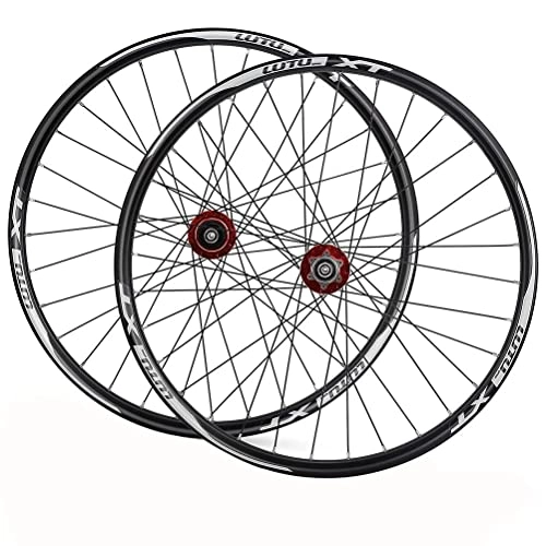 Mountain Bike Wheel : Bike Wheels MTB Wheelset 26 / 27.5 / 29 Inch Aluminum Alloy Rim 32H Disc Brake Mountain Cycling Wheels Quick Release Compatible with 7 / 8 / 9 / 10 / 11 Speed Cassette