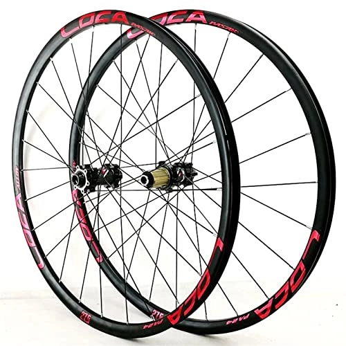 Mountain Bike Wheel : Bike Wheels MTB Wheelset 700c Thru-axle Aluminum Alloy Mountain Bike Wheels 24 Holes Cassette 6 Nail Disc Brake Fit to 7-8-9-10-11-12 Speed Freewheels