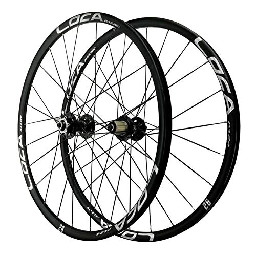 Mountain Bike Wheel : Bike Wheelset, 26 Inch Cycling Wheels Mountain Bike 4 Bearing 8 / 9 / 10 / 11 / 12 Speed Quick Release Wheel (Color : Black, Size : 26INch)