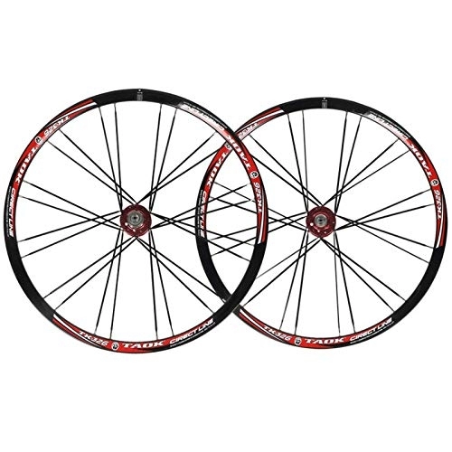 Mountain Bike Wheel : Bike Wheelset 26, Mountain Bicycle Wheel Set 6 Nail Disc Brake Quick Release Alloy Rim 24 Hole Straight Pull Steel Tower Base Hub 8 9 10 Speed