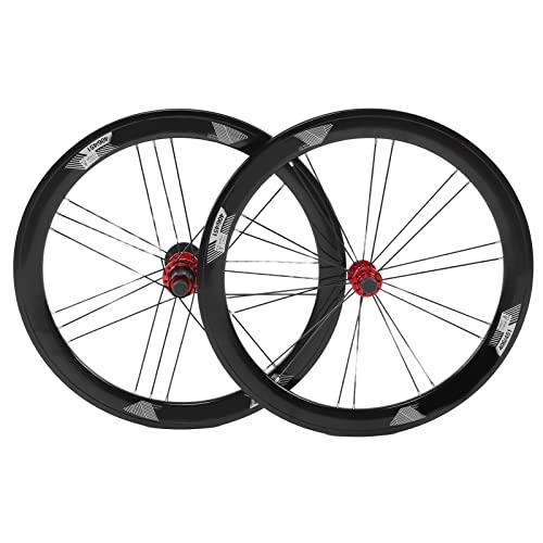 Mountain Bike Wheel : Bike Wheelset, Fashionable Colors Aluminum Alloy Material Mountain Bike Wheels Flexible Stable for Outdoor for Replacement for Cycling