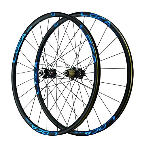 Mountain Bike Wheel : Bike Wheelset, Quick Release Wheels Mountain Bike 26 / 27.5 / 29 Inch Straight Pull 4 Bearing Disc Brake Wheel (Color : Blue, Size : 26INCH)