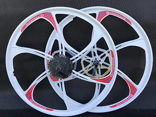 Mountain Bike Wheel : BUY DIRECT LTD MAGNESIUM ALLOY WHEELS FRONT REAR FOR MOUNTAIN BIKE 8 SPEED CASSETTE 26 inch