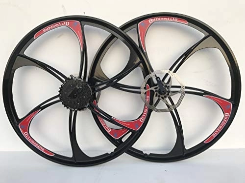 Mountain Bike Wheel : BUY DIRECT LTD MAGNESIUM ALLOY WHEELS PAIR FRONT AND REAR MOUNTAIN BIKE WITH CASSETTE NEW 26 INCH