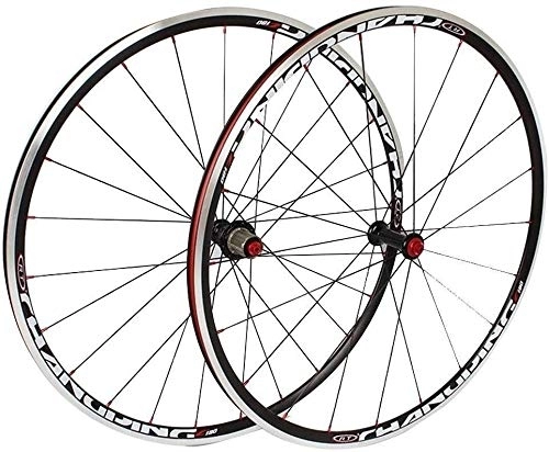 Mountain Bike Wheel : BUYAOBIAOXL Wheels Mountain Bike Wheelset 25mm Road Bike Wheelset 700C Alloy Double Wall Rim 7 Palin QR Bicycle Wheel V / C Brake 8-11 Speed Cassette Flywheel 1800g