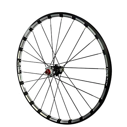 Mountain Bike Wheel : Carbon Fiber 26 Bike Bicycle Straight Pull V / C Brake Wheel 30mm Rim Wheel Set (Front & Rear Bicycle Wheels), 8 / 9 / 10 Hybrid / Mountain Double Wall Disc Brake in aluminum