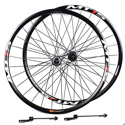Mountain Bike Wheel : CDSL 26 Inch Mountain Bike Wheel Set Disc Brake Sealed Bearings Hub 28h Black