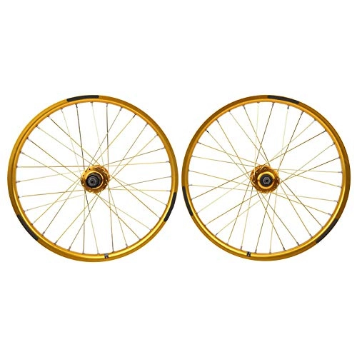 Mountain Bike Wheel : CHICIRIS Bike Wheelset Rims, Lightweight Portable 1Pair Practical Sturdy Durable Bicycle Wheel Set, for Mountain Bike Cycling Accessory 20inches 406 Tires