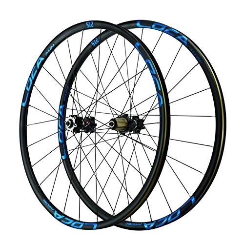 Mountain Bike Wheel : CHICTI 26 / 27.5 / 29'' Cycling Wheels, Mountain Bike Circle Disc Brakes Six-claw Tower Base 120 Ring Card Flying Outdoor (Color : Blue, Size : 26in)