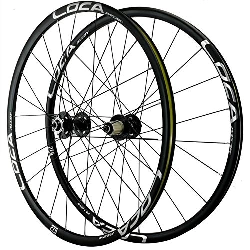 Mountain Bike Wheel : CHICTI 26 / 27.5 / 29 In Bike Wheelset, Double Wall MTB Rim 4 Peilin Bearing Quick Release Disc Brake Mountain Cycling Wheels Outdoor (Color : Black, Size : 26in)