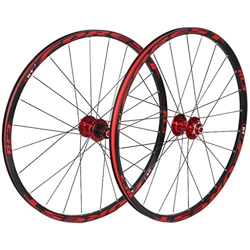 Mountain Bike Wheel : CHICTI 26" Cycling Wheels, Mountain Bike CNC Integrated Molding Wheel Disc Rim Brake 9 / 10 / 11 Speed Sealed Bearings Hub Outdoor (Color : D)