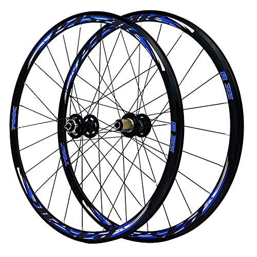 Mountain Bike Wheel : CHICTI 29in Bike Wheelset, Double Wall MTB Rim 24H Steel Round Bar V / C Brake Disc Brake Wheel 700C Road Bike Outdoor