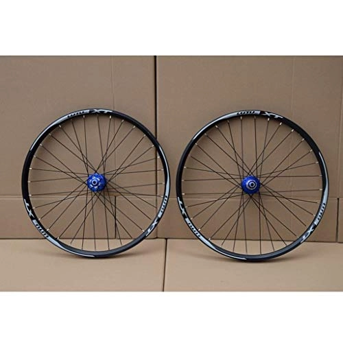Mountain Bike Wheel : CHICTI MTB Bicycle Wheelset 26 27.5 29 In Mountain Bike Wheel Double Layer Alloy Rim Sealed Bearing 7-11 Speed Cassette Hub Disc Brake 1100g QR Outdoor (Color : B, Size : 27.5inch)