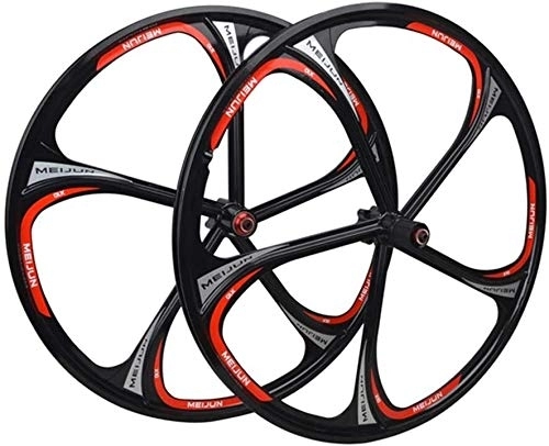 Mountain Bike Wheel : CHJBD Bicycle Wheel Bike Wheel 26 Inch Cycling Wheels, Double Wall Magnesium Alloy MTB Rim Quick Release Disc Brake Hybrid Mountain Bike Wheelset 7 8 9 10 Speed