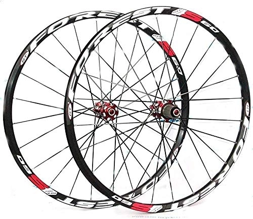 Mountain Bike Wheel : CHJBD Bike Wheel Bicycle Wheel Mountain Bike Front Rear Set Rim Disc Bicycle 26 / 27.5 inch Pull Straight 5 Bearing Accessories Equipment Aluminum Alloy