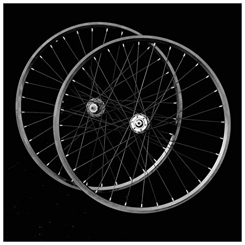 Mountain Bike Wheel : CHP MTB 26 / 27.5 / 29Bicycle Wheelset Double Layer Alloy Rim Bike Wheel Sealed Bearing Disc Brake QR 11 Speed 32H (Color : -, Size : 29inch)