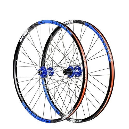 Mountain Bike Wheel : CHUDAN 26" / 27.5" MTB Bike Wheel Set, Disc Rim Brake Mountain bike Front wheel rear wheel Double Wall Rims Fast release 32 holes for Shimano or Sram 8 9 10 11 speed 100mm 135mm, 27.5in