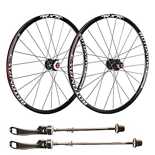 Mountain Bike Wheel : CHUDAN 26 Inch Bike Wheelset, MTB Disc Brake Double-Walled Alloy Rim Fast Release 24 Holes Disc Palin Bearings 7 / 8 / 9 / 10 / 11 Speed 100Mm