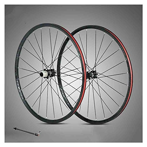 Mountain Bike Wheel : CHUDAN 29 Inch Bicycle Wheelset Double Walled Aluminum Alloy Mountain Bike Wheels MTB Rim Disc Brake Fast Release 24H 8, 9, 10, 11 Speed 100MM, 29in