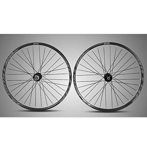 Mountain Bike Wheel : CHUDAN Mountain Bike Wheel 27.5 / 29 Inches, Double Walled MTB Cassette Hub Bicycle Wheelset Disc Brake Hybrid Fast Release 32 Holes 8, 9, 10, 11 Speed, 27.5in