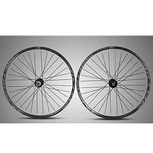 Mountain Bike Wheel : CHUDAN Mountain Bike Wheel 27.5 / 29 Inches, Double Walled MTB Cassette Hub Bicycle Wheelset Disc Brake Hybrid Fast Release 32 Holes 8, 9, 10, 11 Speed, 29in