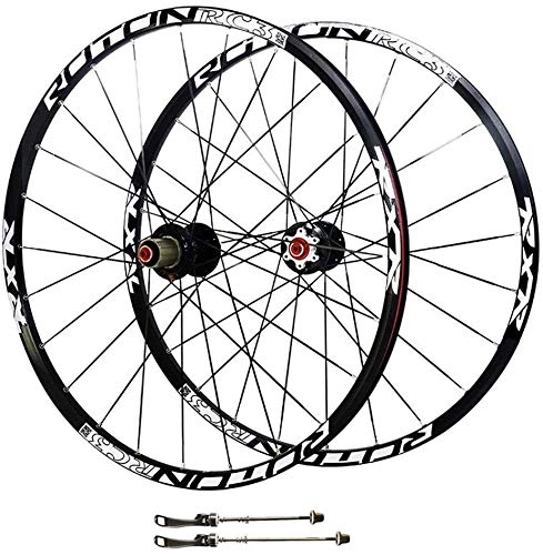 Mountain Bike Wheel : Ckssyao Bicycle Wheelset Hybrid Mountain Bike Wheels Double Wall MTB Rim Disc Brake Carbon Fiber Quick Release 9 / 10 / 11 Speed Bicycle Hub Dynamo, 29 inch