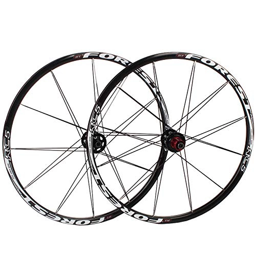Mountain Bike Wheel : Ckssyao Bike Wheelset, MTB Cycling Wheels Mountain Bike Disc Brake Wheel Set Quick Release 5 Palin Bearing 8 9 10 Speed 24H, 26 inch