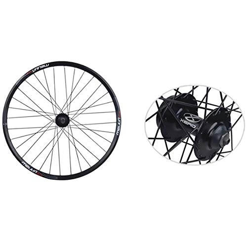 Mountain Bike Wheel : Coool 26 Inches Front Wheel for Disc Brake Mountain Bike 100mm Gears, Black