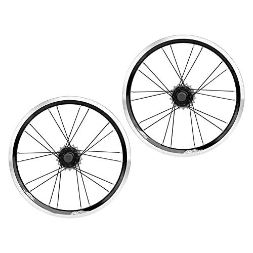 Mountain Bike Wheel : Crisist Bike Rim Brake Wheelset, Disc Brake Wheelset Front 2 Rear 4 Bearing Sturdy V Brake 5 Speed for Mountain Road Bike(black)