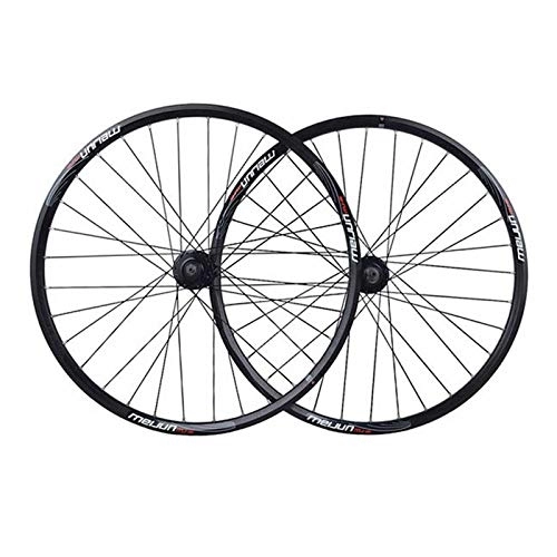 Mountain Bike Wheel : CTRIS Bicycle Wheelset 26" / 20" Inch Mountain Bike Wheelset MTB Double Wall Aluminum Alloy Disc Brake Cycling Bicycle Wheels 32 Hole Rim 6 / 7 / 8 / 9 Speed (Size : 26in)