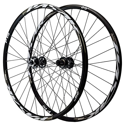 Mountain Bike Wheel : CTRIS Bicycle Wheelset Mountain Bike Front & Rear Wheels, 26 / 27.5 / 29" Bicycle Wheelset For 7 8 9 10 11 12S, MTB Wheelset Disc Brake 32H Quick Release Double Wall Rims