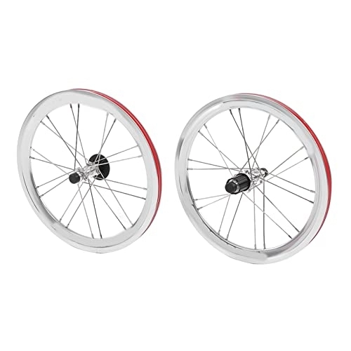 Mountain Bike Wheel : CUEA Mountain bike wheels, bike wheels with anodized rims, fine workmanship, excellent mountain bike performance (Silver)