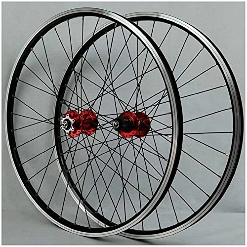 Mountain Bike Wheel : cvhtroe 26 Inch MTB Bicycle Wheelset, Double Wall Aluminum Alloy Disc Brake Rim Hybrid / Mountain V-brake 11speed Wheel