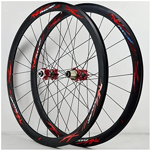 Mountain Bike Wheel : cvhtroe 700C V-brake Road Bike Wheelset 29 Inch, Aluminum Alloy Quick Release 40MM Mountain Bicycle Wheels Cassette Wheel Rim for 7 / 8 / 9 / 10 / 11 Speed