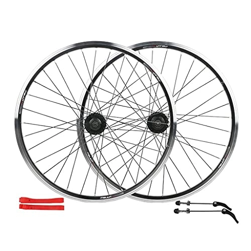 Mountain Bike Wheel : CWYP-MS 24" 650B MTB Bike Wheel Set Disc Rim Brake 7 Speed Sealed Bearings Hub