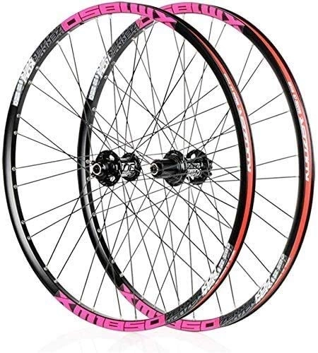 Mountain Bike Wheel : Cycle Wheel Cycling wheels, 26" / 27.5" bicycle wheelset disc brake Quick release mountain bike wheelset aluminum alloy rims 32H for Shimano or Sram 8 9 10 11 Ges (Color : 27.5in)